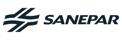 Logotipo da Sanepar, cliente da EHK Engenharia