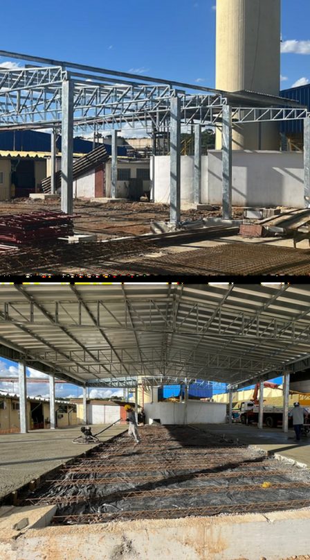 Estruturas metálicas, foto 1. Obra executada pela EHK Engenharia