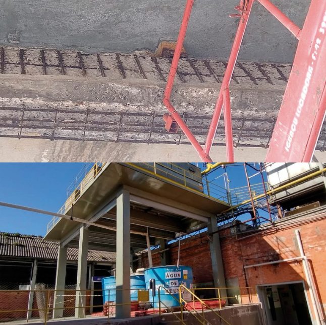 Reforço e reabilitação de estruturas, foto 1. Obra executada pela EHK Engenharia
